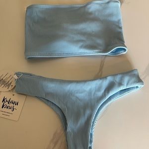 Kulani kinis powder blue bikini